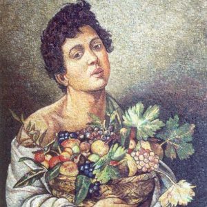 Lady with fruits basket